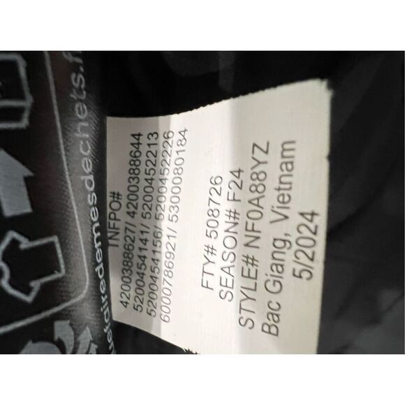 The North Face Women's Black Full Zip 2000 Polar Nuptse Down Jacket Large NWOT - Picture 12 of 14